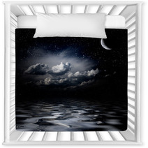 Night Sky Stars Reflecting In Sea Nursery Decor 50530398