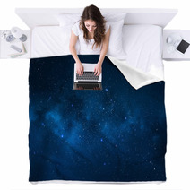 Night Sky - Universe Filled With Stars, Nebula And Galaxy Blankets 59958917