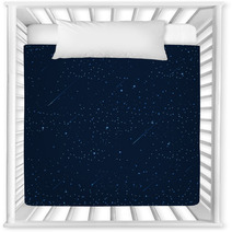 Night Sky With Stars, Moon, Meteorites Nursery Decor 61033499