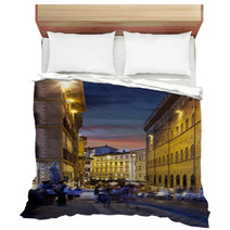 Night Streets Of Florence, Italy Bedding 53858439