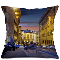 Night Streets Of Florence, Italy Pillows 53858439
