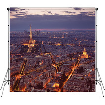 Night View Of Paris Backdrops 45299045