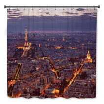 Night View Of Paris Bath Decor 45299045