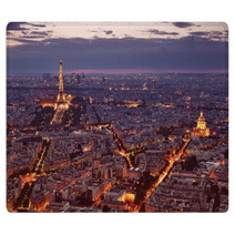 Night View Of Paris Rugs 45299045