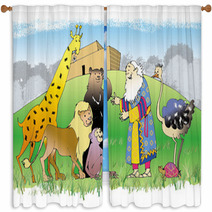 Noah And Ark Window Curtains 885952