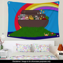 Noah's Ark Scene - A New World Wall Art 11296092