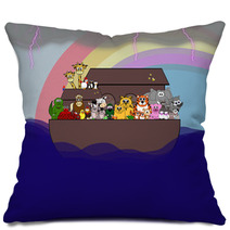 Noah's Ark Scene - The Great Flood Pillows 11355835