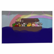 Noah's Ark Scene - The Great Flood Rugs 11355835