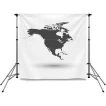 North America Map Background Vector Backdrops 64374803