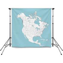North America Vector Map With Countries Backdrops 7027691