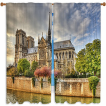 Notre Dame De Paris Cathedral Window Curtains 56682352