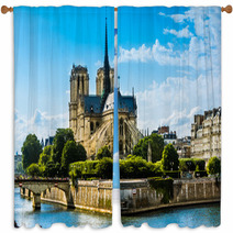 Notre Dame De Paris Cathedral Window Curtains 66583366