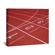 Numbers On Running Track Wall Art 63345896