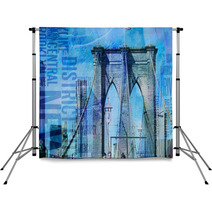 NY Brooklyn Bridge Backdrops 92254997