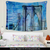 NY Brooklyn Bridge Wall Art 92254997