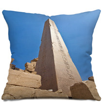 Obelisk At The Karnak Temple Egypt Pillows 65280288
