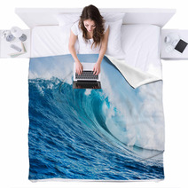 Ocean Wave Blankets 61981663