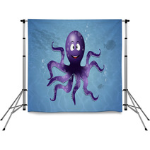 Octopus In The Sea Backdrops 67333114