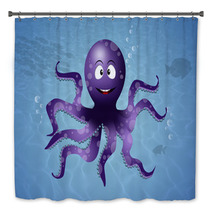 Octopus In The Sea Bath Decor 67333114