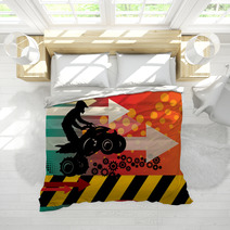 Off-road Abstract Background, Vector Illustration Bedding 49196818