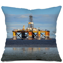 Offshore Oil Platform, North Scotland Pillows 35469679