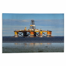 Offshore Oil Platform, North Scotland Rugs 35469679