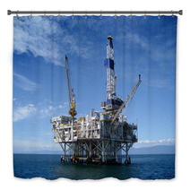 Offshore Oil Rig Drilling Platform Bath Decor 37335256