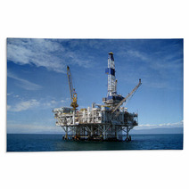 Offshore Oil Rig Drilling Platform Rugs 37335256