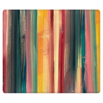 Oil Painting Colorful Texture Abstract Fragment Of Artwork On Canvas Spots Of Oil Paint Brushstrokes Of Paint Modern Art Colorful Background Burnt Orange Yellow Pink Pine Green Red Rainbow Rugs 310010633