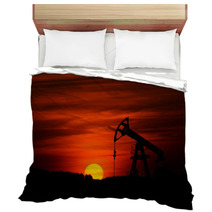 Oil Pump And Sunset Bedding 52937445