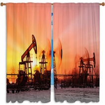 Oil Pumps Window Curtains 54836338
