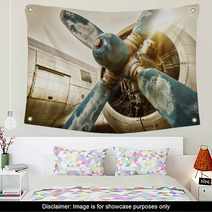 Old Airplane Wall Art 107459378