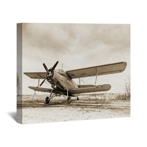 Old Airplane Wall Art 62057371