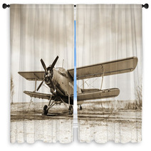 Old Airplane Window Curtains 62057371