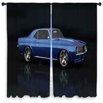 Old American Car Window Curtains 47538337