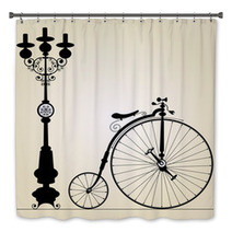 Old Bicycle Template With Space For Your Text Bath Decor 42232490