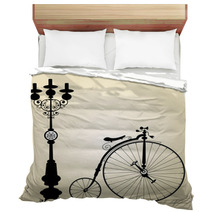 Old Bicycle Template With Space For Your Text Bedding 42232490