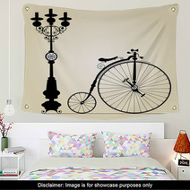 Old Bicycle Template With Space For Your Text Wall Art 42232490