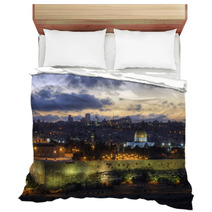 Old City Of Jerusalem At Sunset Bedding 8714642