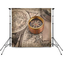 Old Compass Backdrops 59240032