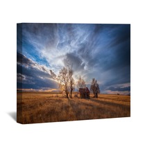 Old Farmhouse At Sunset In The Countryside Wall Art 205705001