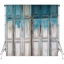 Old Grunge Wood Door Background Backdrops 135021825