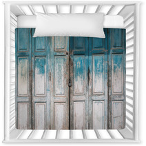 Old Grunge Wood Door Background Nursery Decor 135021825