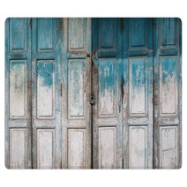 Old Grunge Wood Door Background Rugs 135021825