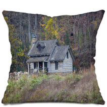 Old Log Cabin In The Woods Pillows 51193790