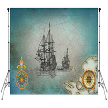 Old Pirate Map Backdrops 91229237