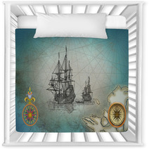 Old Pirate Map Nursery Decor 91229237