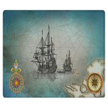Old Pirate Map Rugs 91229237