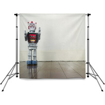 Old Robot  Toy Backdrops 61624587