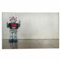 Old Robot  Toy Rugs 61624587